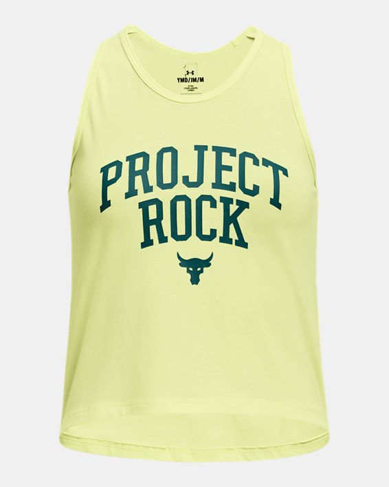 เสื้อกล้าม Project Rock Graphic สำหรับเด็กผู้หญิง in Green image number 0